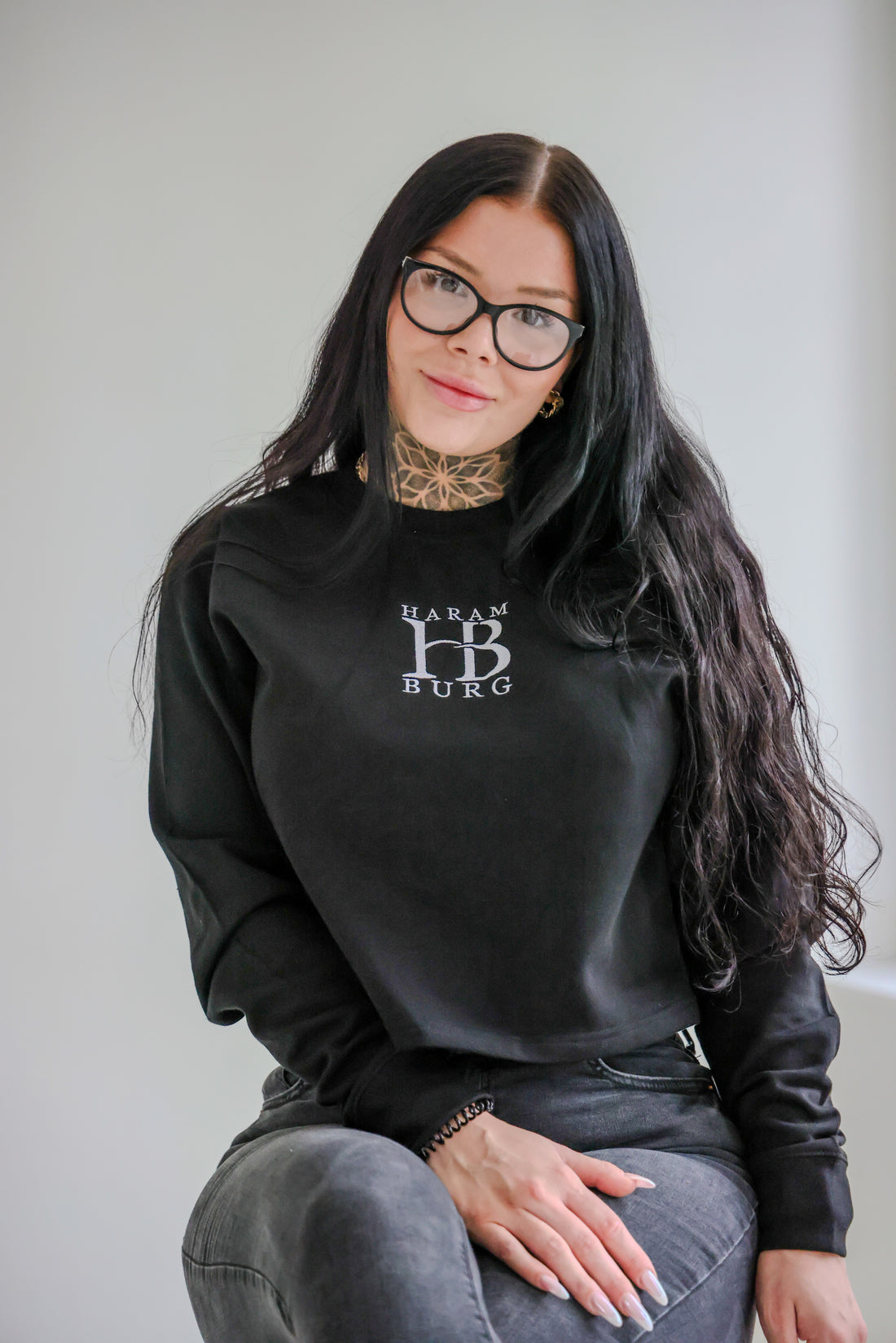 Haramburg Damen Crop Pullover